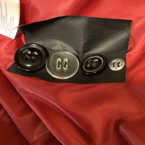 ST John’s Bay Women’s 3X red 70% wool 20% nylon 10% 18W cashmere red pea coat - Picture 5 of 11